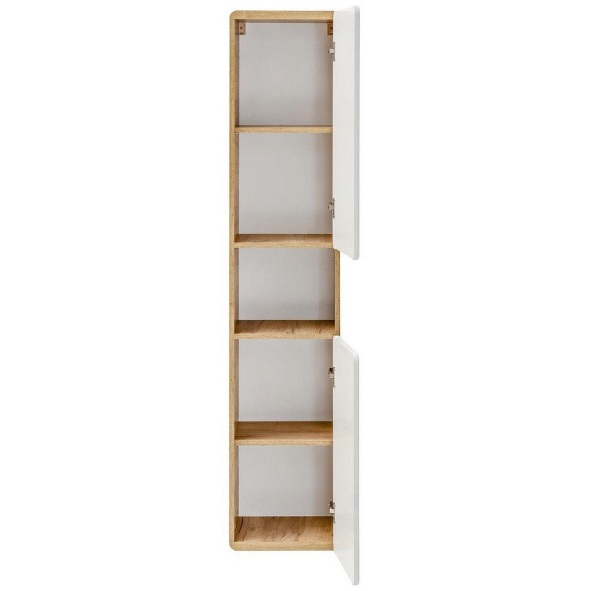 HOCHSCHRANK Luton-56 - Weiß, Holzwerkstoff (35/170/32cm) - Lomado