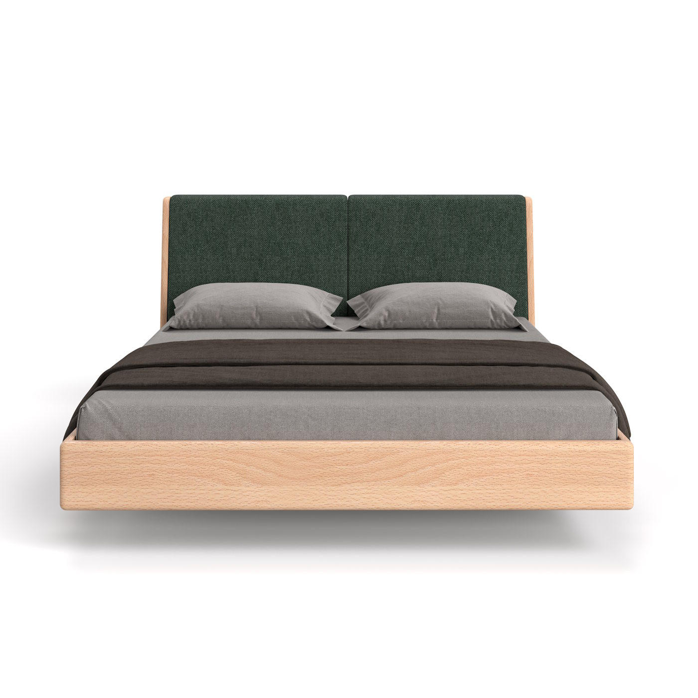 MASSIVHOLZBETT Lumo aus Buche 200x220 cm, Storm 39 - Buchefarben/Naturfarben, Holz (200/220cm) - Danzz
