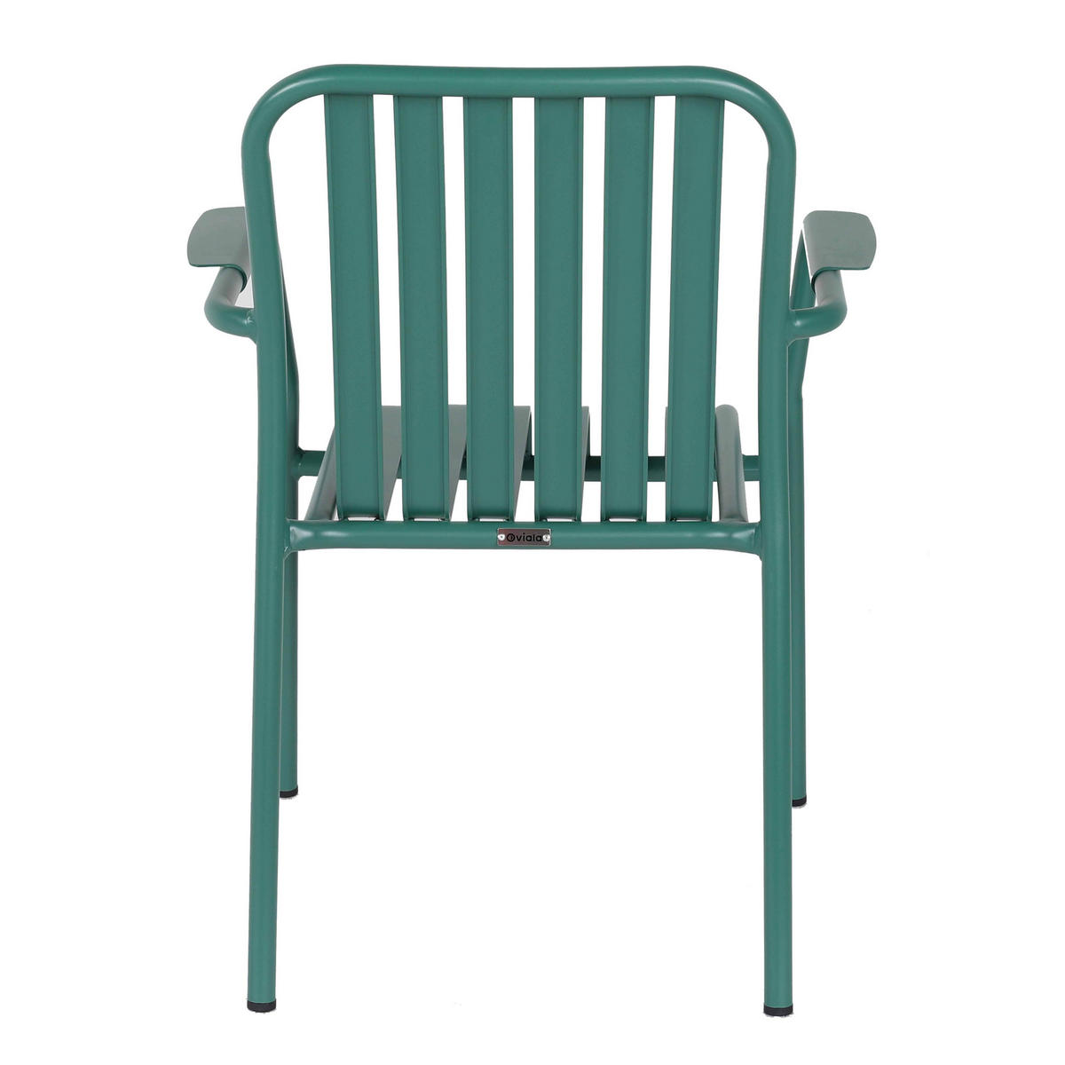 GARTENSTUHL, Grün - Grün, Metall (62/85/61cm) - Oviala