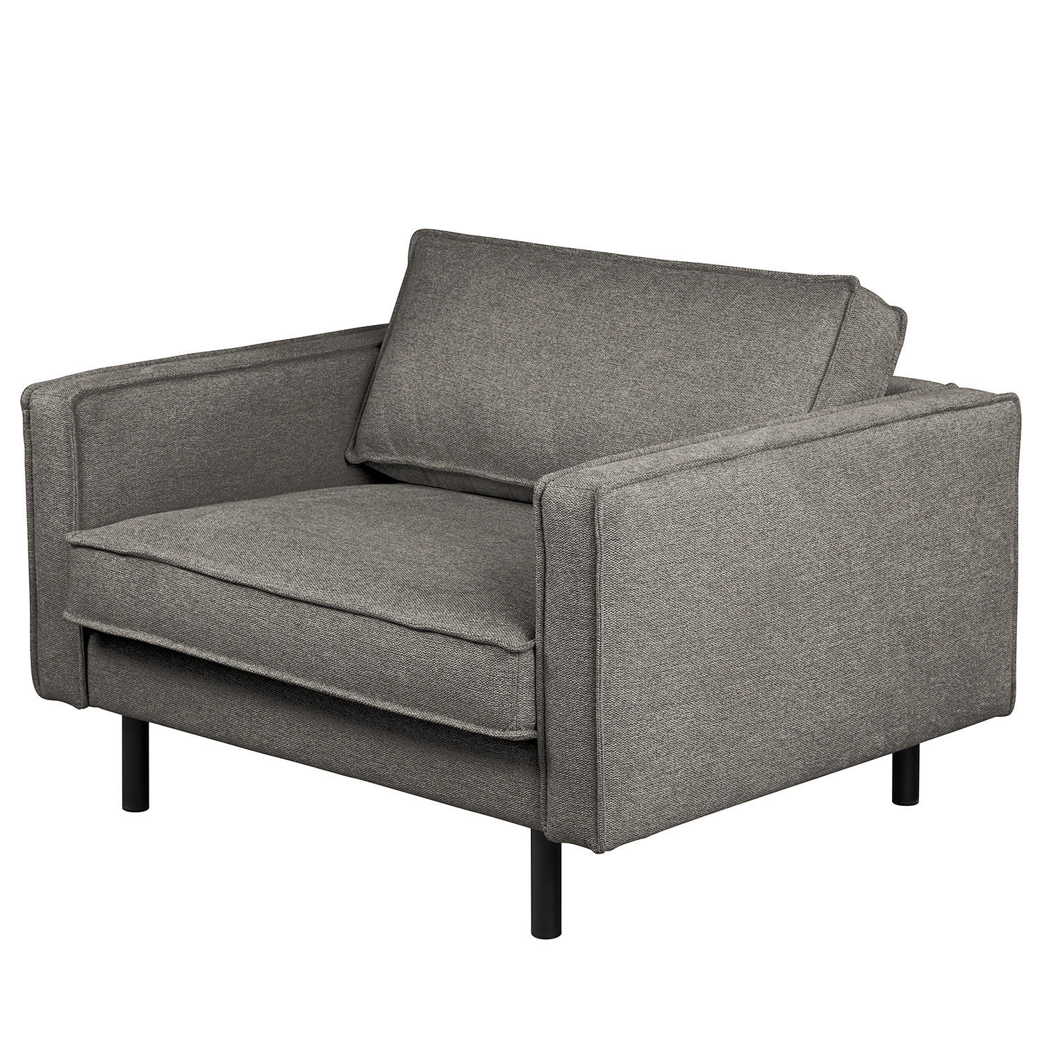 XL SESSEL - Dunkelgrau/Schwarz, Wellpappe/Textil (117/81/96cm) - home24