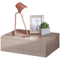 NACHTTISCH Schlicht Spanplatte Kratzfest Wasserabweisend MOLISE, Beige 46x30x15 cm - Beige, Holz (46/15/30cm) - KADIMA DESIGN