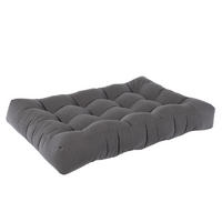 PALETTENKISSEN Flocken Grau 120 x 15 cm - Grau, Textil (120/15/15cm) - Vicco