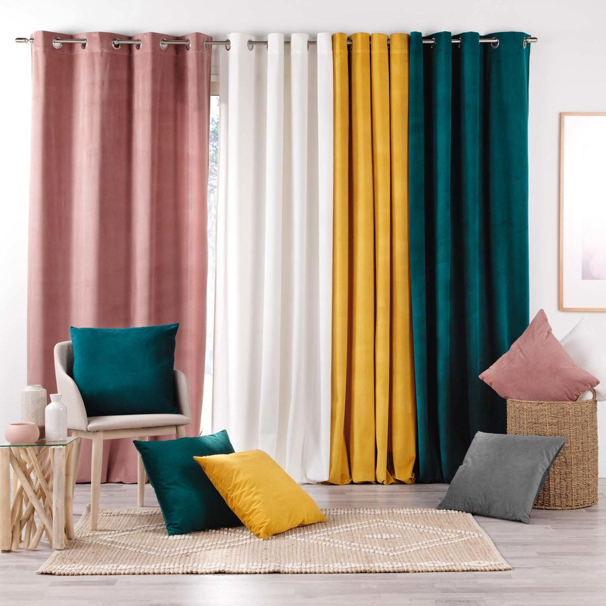 ZIERKISSEN Velouriane 50/50 cm - Grau, Textil (50/50cm) - Douceur d´intérieur