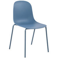 STAPELSTUHL Kunststoff blau - Blau, Kunststoff/Metall (51/85/53cm) - CLP