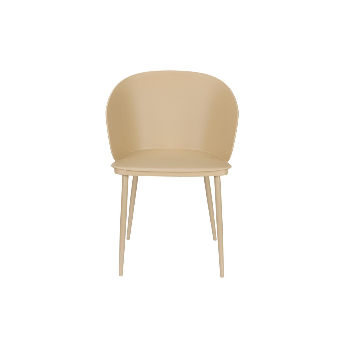 ESSZIMMERSTUHL Gigi Beige - 2 er Set - Weiß, Kunststoff (56.5/80.5/55.5cm) - Housecraft Living