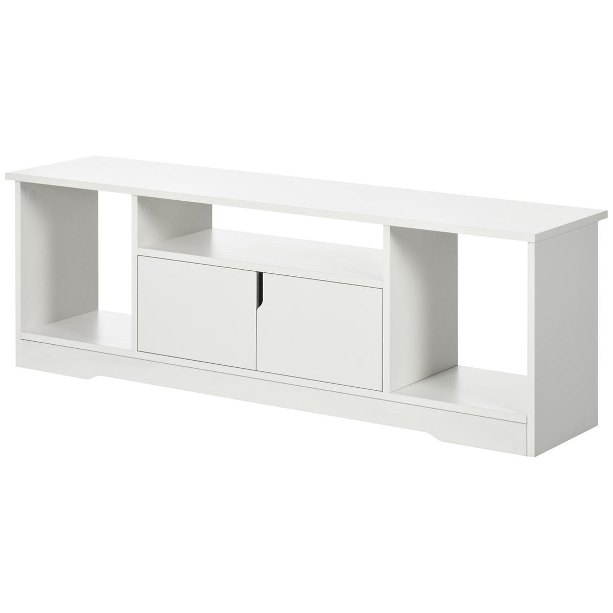 TV-MÖBEL Weiß 1 Stück - Weiß, Holzwerkstoff (120/41/30cm) - GiPP