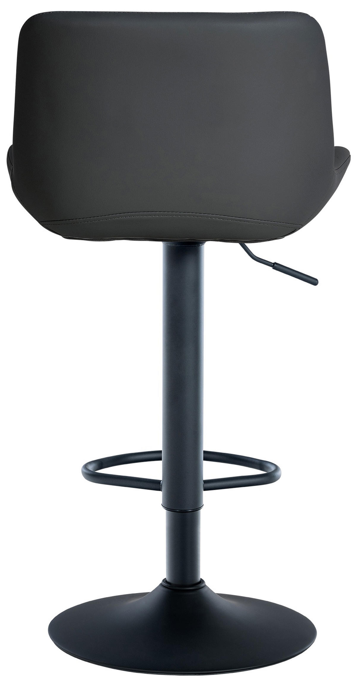 BARHOCKER 2er Set Tower Kunstleder schwarz - Schwarz, Kunststoff/Metall (48/105/54cm) - TPFLiving