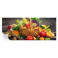 FOTOTAPETE 250x104 cm - Fruchtige Fülle - Schwarz, Textil (250/104cm) - Wallfluent