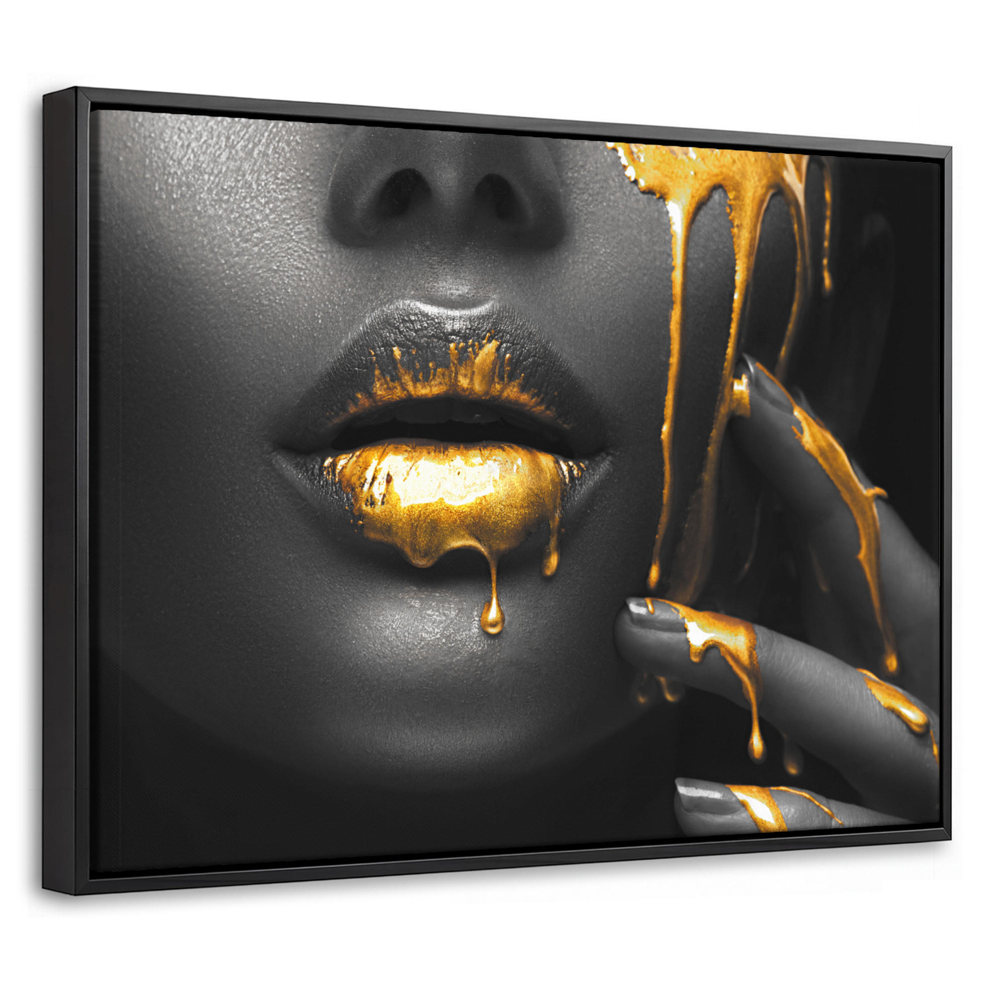 MuchoWow Leinwand Gold 40x30 cm