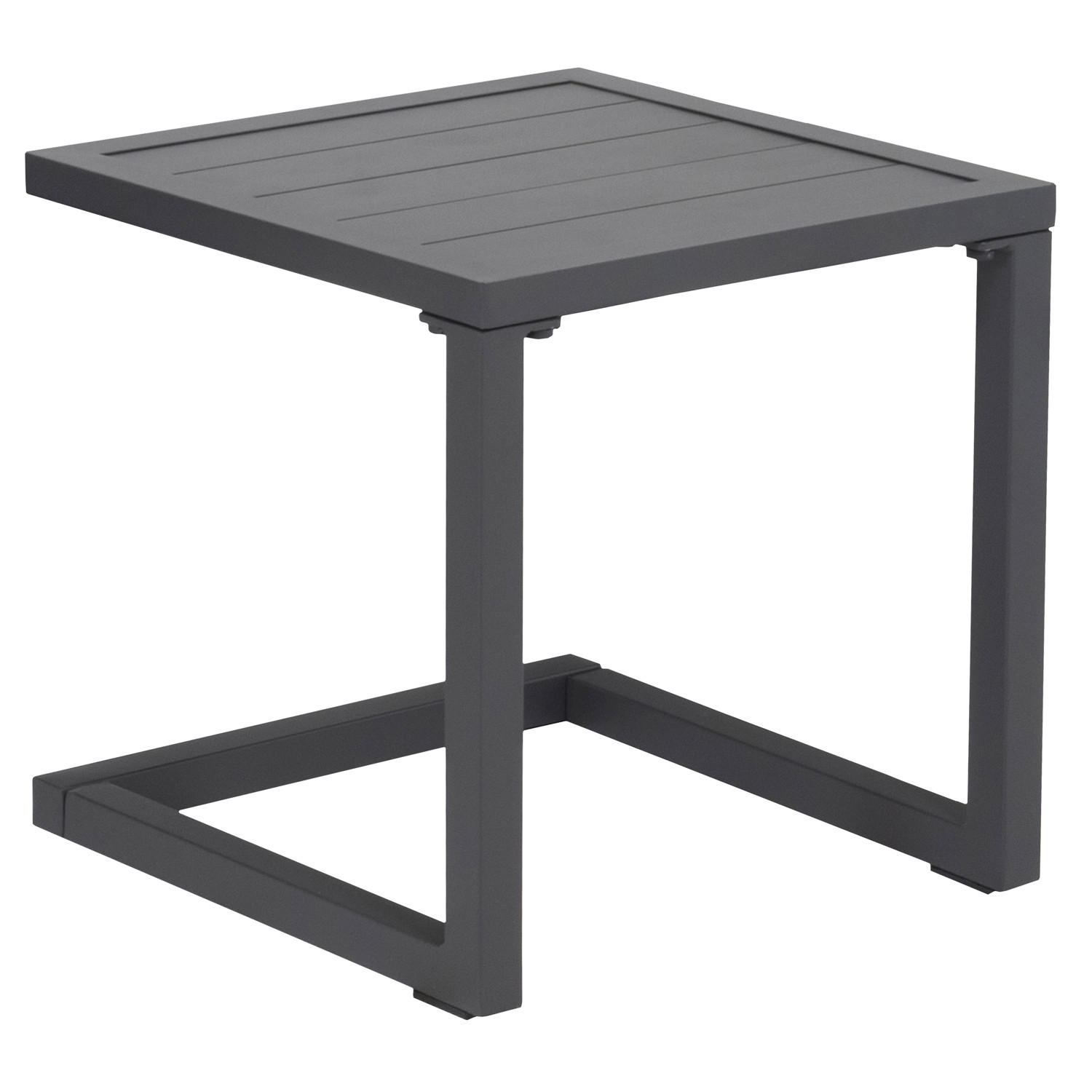 BEISTELLTISCH Barbados Anthrazitgrau - Grau, Metall (40/40/40cm) - Happy Garden