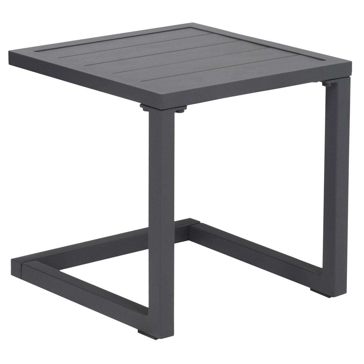 BEISTELLTISCH Barbados Anthrazitgrau - Grau, Metall (40/40/40cm) - Happy Garden