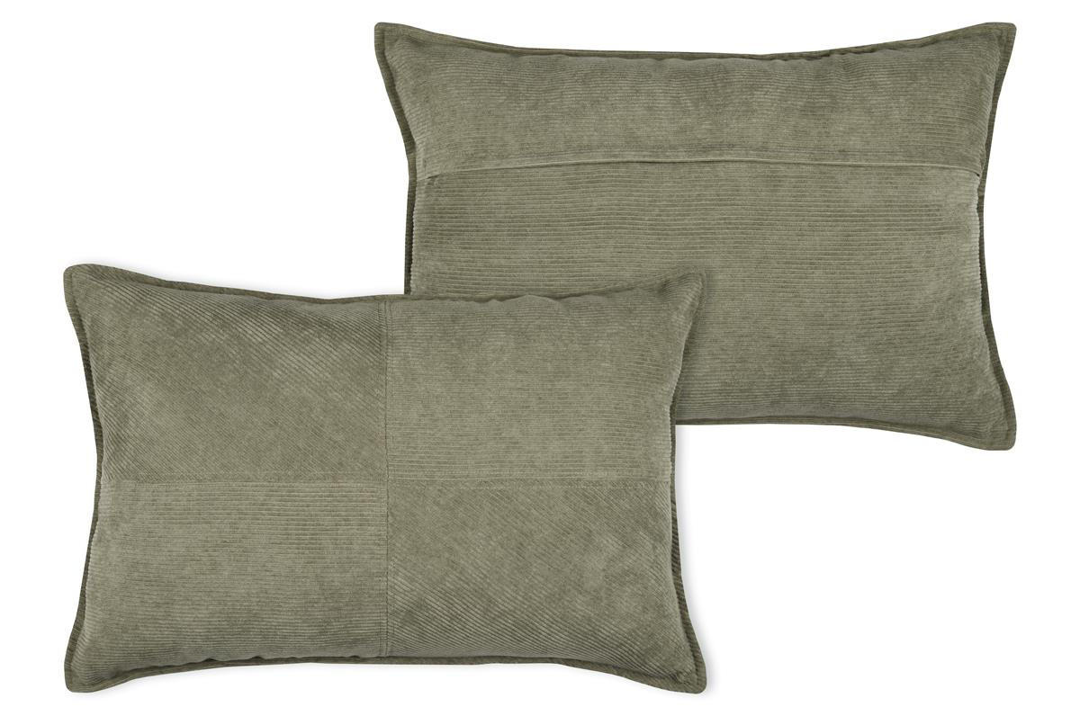 DEKOKISSEN aus Samt Dandy 40/60/4 cm - Grün, Textil (60/40cm) - STOF
