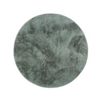 KUNSTFELL-TEPPICH Dave Mint ø 120 cm rund - Mintgrün, Textil (120/120cm) - benuta Nest