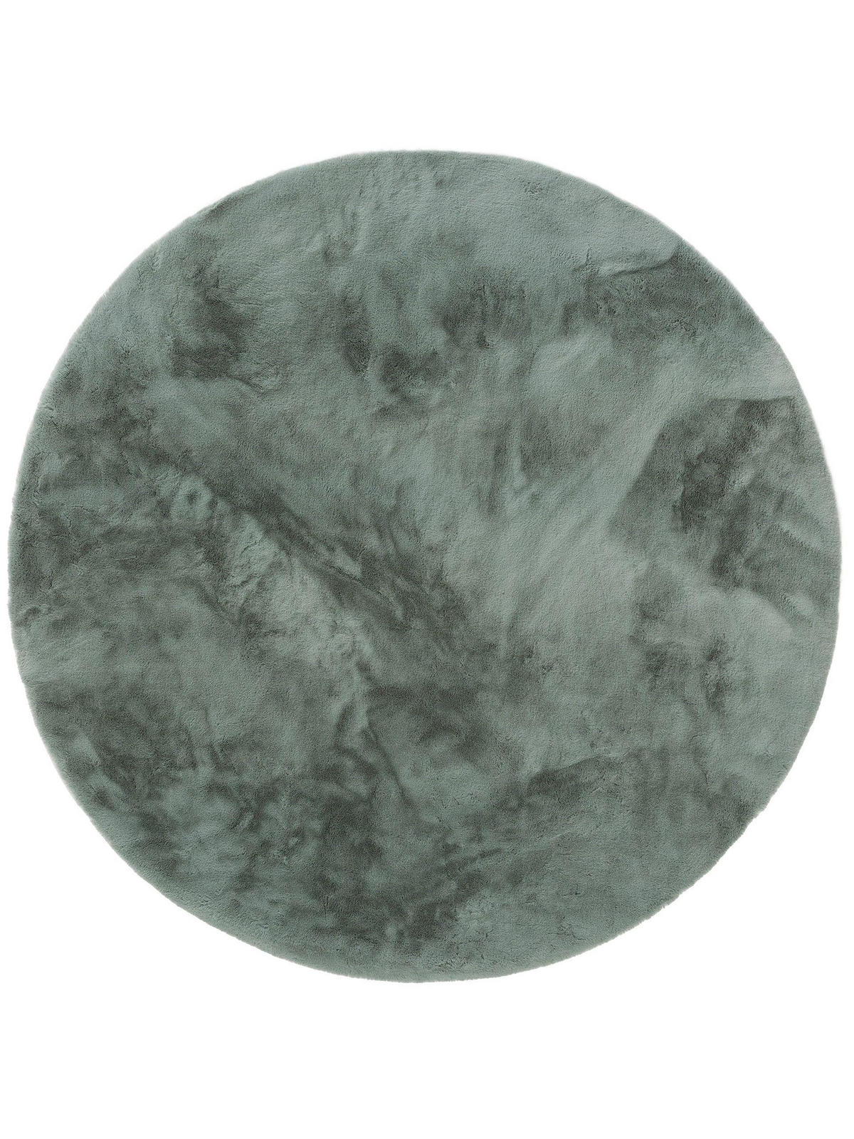 KUNSTFELL-TEPPICH Dave Mint ø 120 cm rund - Mintgrün, Textil (120/120cm) - benuta Nest