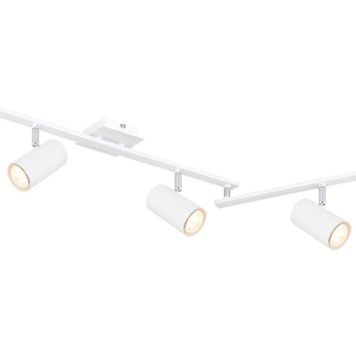 LED DECKENLEUCHTE Robby Metall Weiß - Weiß, Metall (180/10/18.5cm) - Globo Lighting