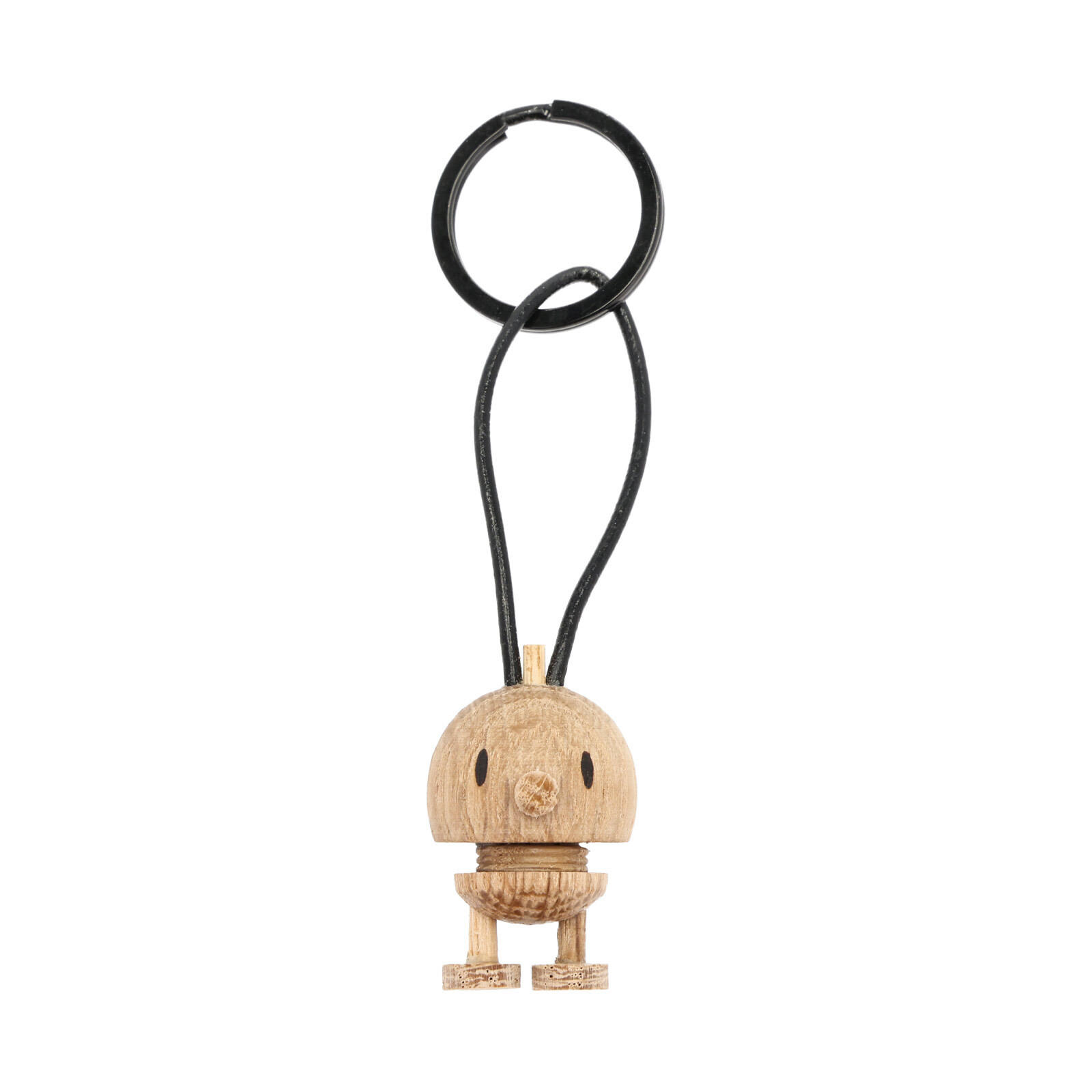 SCHLÜSSELANHÄNGER Bumble eiche 3 x 1,5 cm - Eichefarben, Holz (2/3/2cm) - Hoptimist