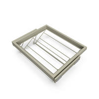 SCHUH-REGAL aus Metall und Gleitrahmen mit Dämpfung für Kleiderschrank, verstellbar, Modul 600mm, Steingrau - Grau, Metall (55/15/52.5cm) - EMUCA