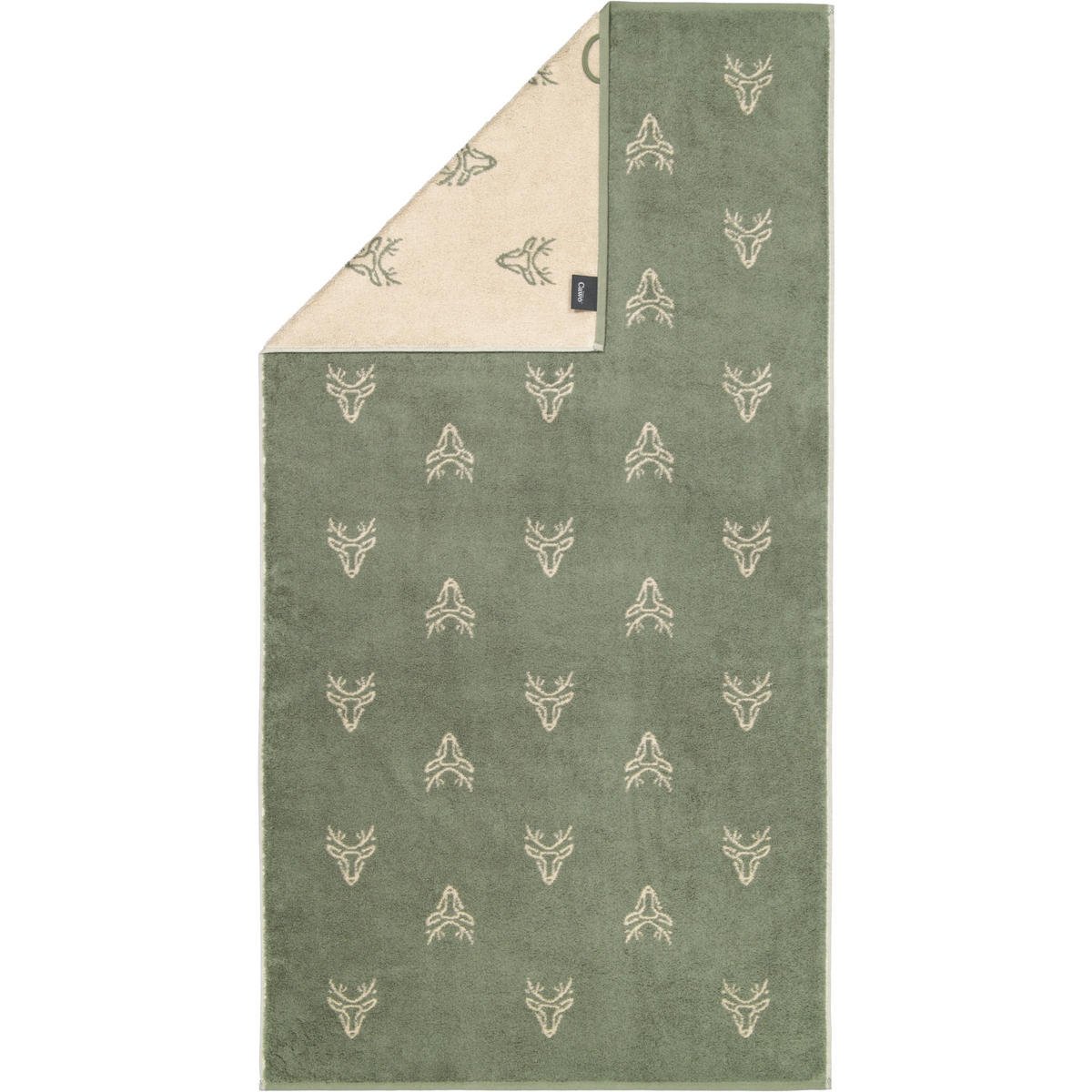 DUSCHTUCH ALPENCHIC EDITION ALLOVER 6229 ZIRBE - 43 - Grün, Textil (70/140cm) - Cawoe