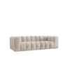 SOFA 4-Sitzer, Komfort, BALOO, Stoff Schenille & Bouclé, Ecru - Ecru, Holz (250/75/106cm) - Kaiser Möbel