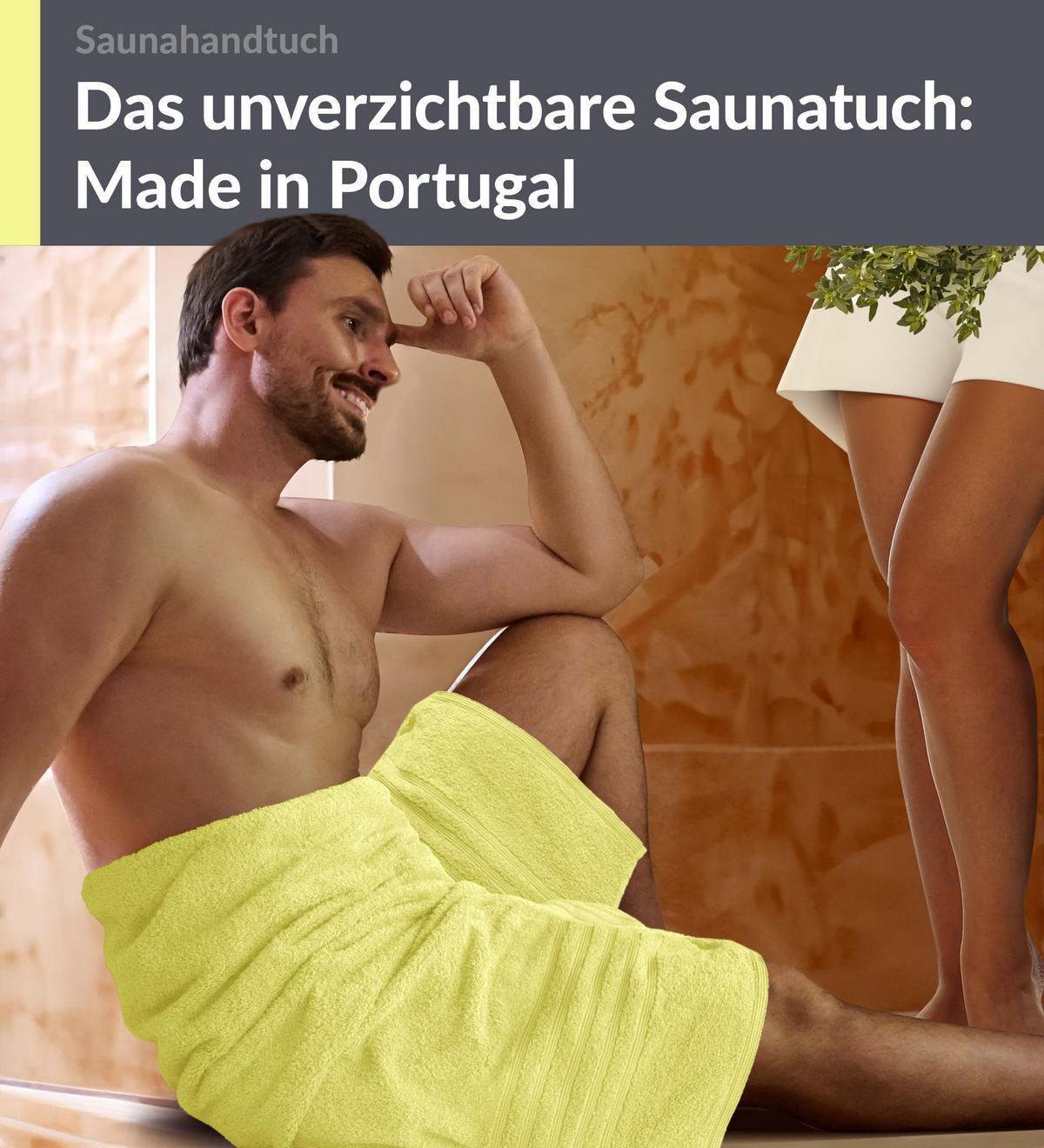 BADETUCH London Anis Grün 100x200 cm - Hellgelb, Textil (100/200cm) - Lashuma