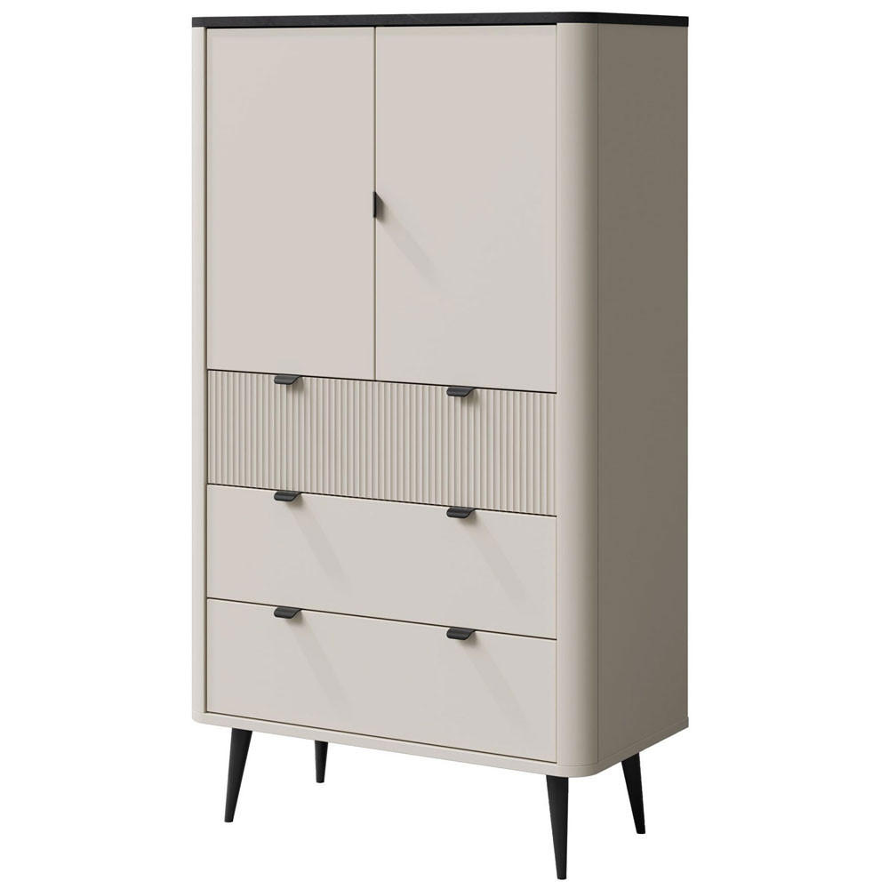 Feldmann-Wohnen Regal Beige, Grau 90x142x40 cm