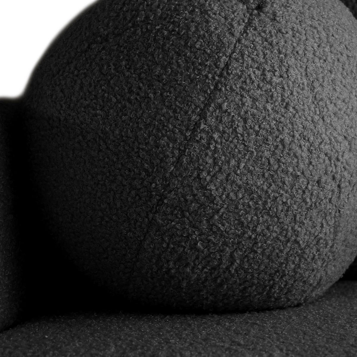 Ecksofa CUDDLE mit Schlaffunktion und Bettkasten, Quelle 92 - Dunkelgrau, Textil (213/145cm) - Lookway