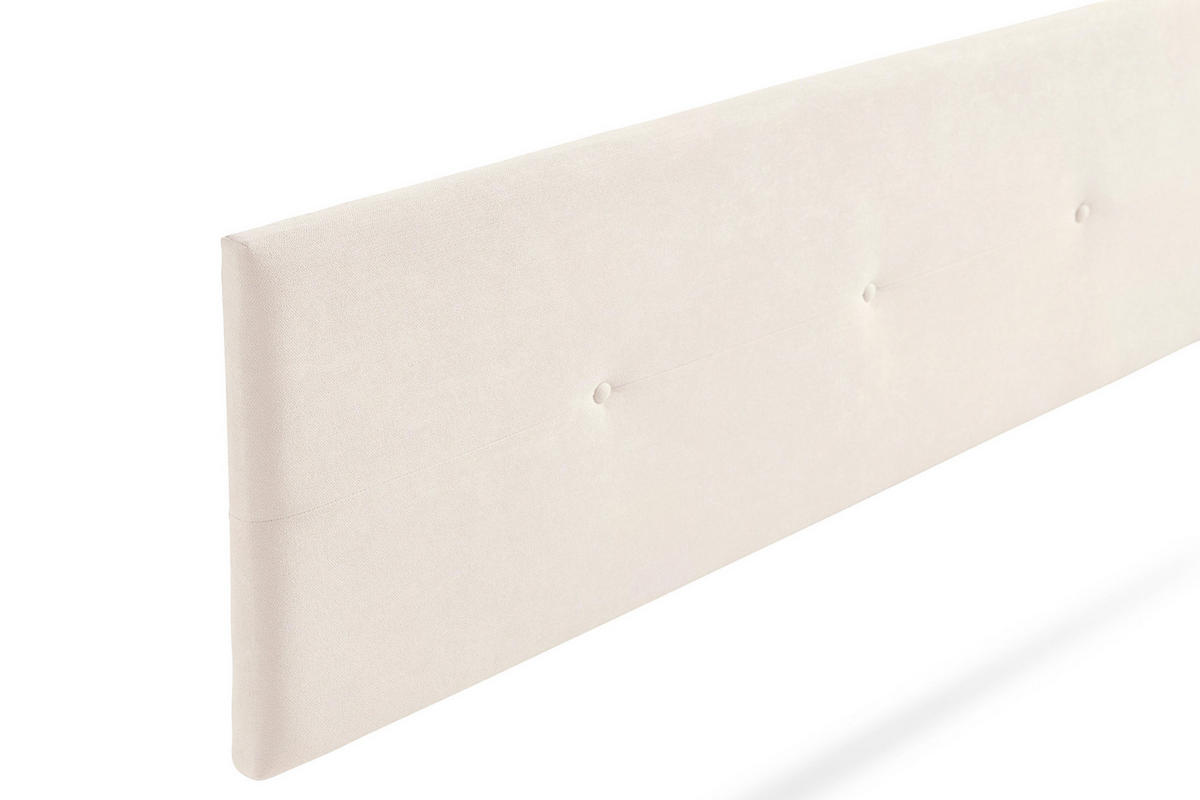 KOPFTEIL gepolstert NAPOLI Aqualine 90x50x5 cm - Beige - Moonia - Beige, Holz (90/5/50cm)