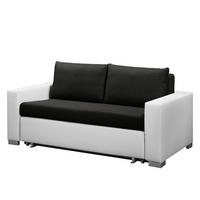 SCHLAFSOFA - Silberfarben/Weiß, Kunststoff/Textil (173/90/90cm) - home24