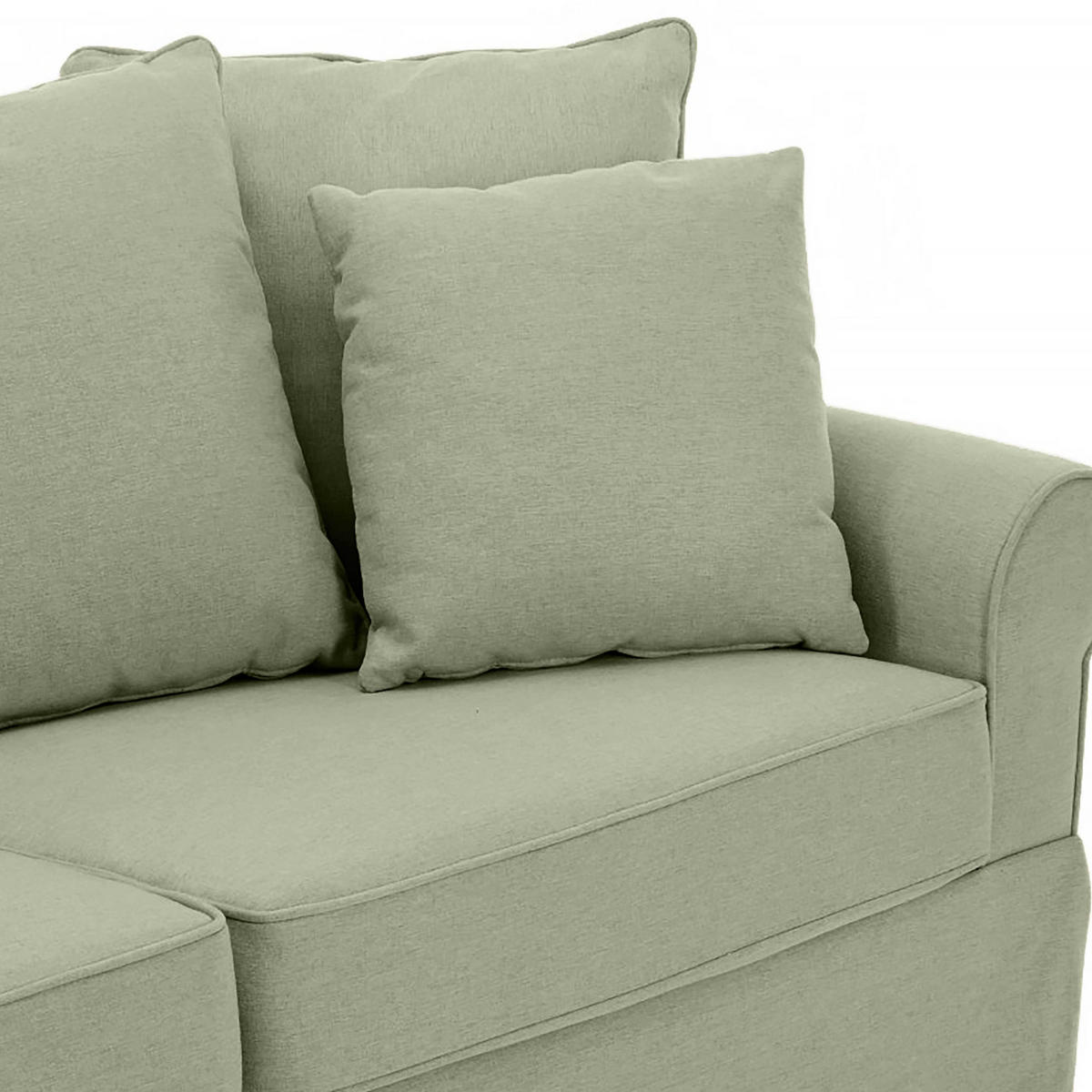 SOFA 3-Sitzer, Grau - Grau, Textil (84/92/200cm) - Oviala