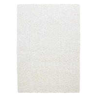 TEPPICH Hochflor Unifarben Polypropylen Wohnzimmer Shaggy Creme Rechteckig 140x200 - Creme, Textil (140/200cm) - KADIMA DESIGN
