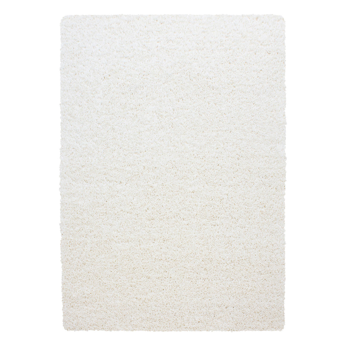 TEPPICH Hochflor Unifarben Polypropylen Wohnzimmer Shaggy Creme Rechteckig 140x200 - Creme, Textil (140/200cm) - KADIMA DESIGN
