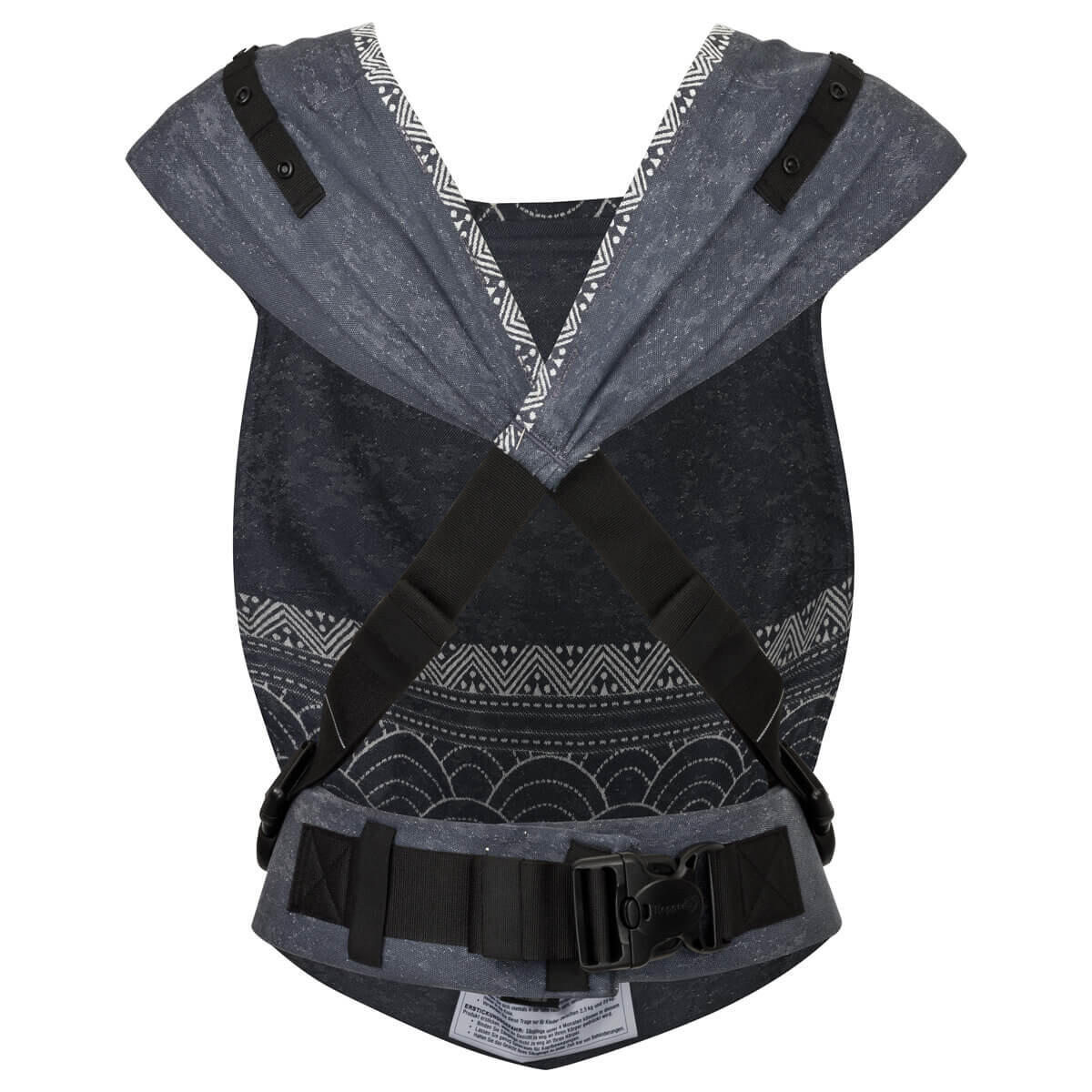 BABYTRAGE Primeo - Blaugrau/Graphitfarben, Textil (26.5/7.2/38.5cm) - Hoppediz