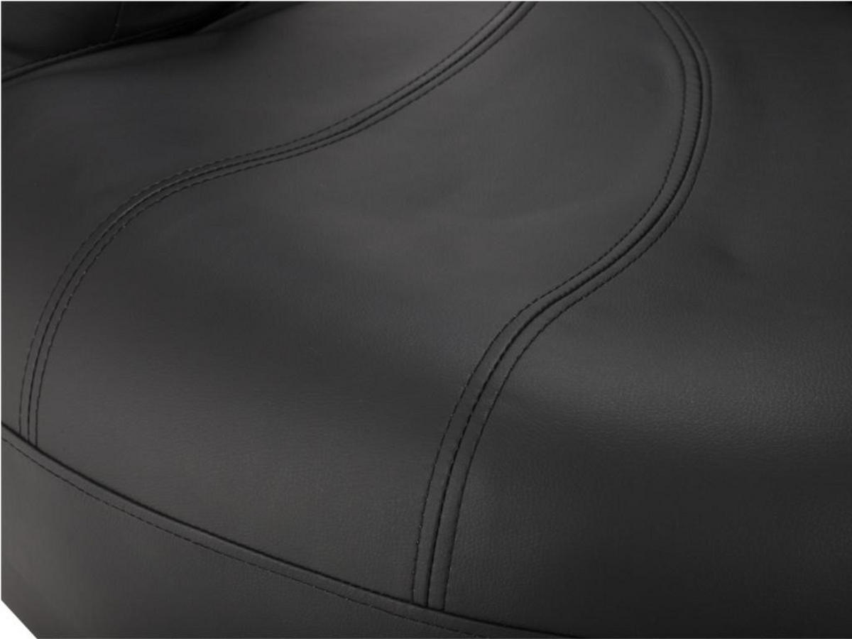 FINGERSESSEL drehbar - Kunstleder - Schwarz - CATCHY - Schwarz, Leder (78/89/82cm) - Vente-Unique