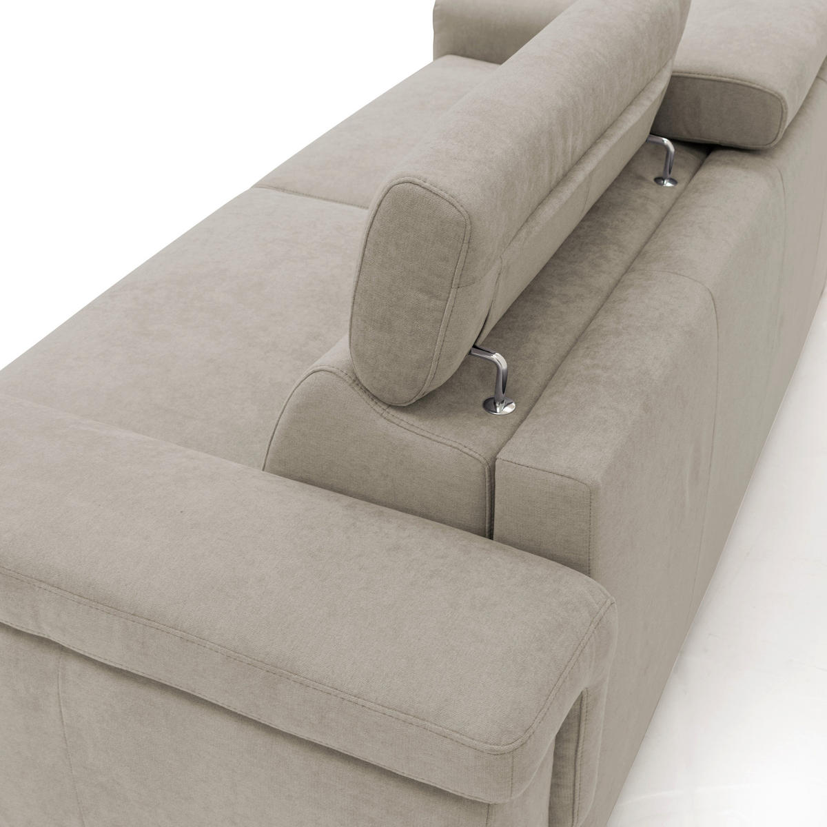 SCHLAFSOFA Giunone - Creme, Textil (220/100/95cm) - Divani.store