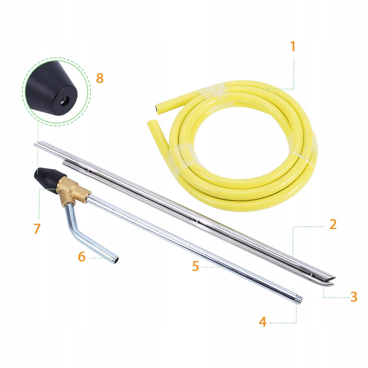 INJEKTOR SL04 Set, Sandstrahl, 170 bar, 10 l/min, 60 °C, G 1/4, 3 m Schlauch - Multicolor, Kunststoff/Metall (10/10/10cm)