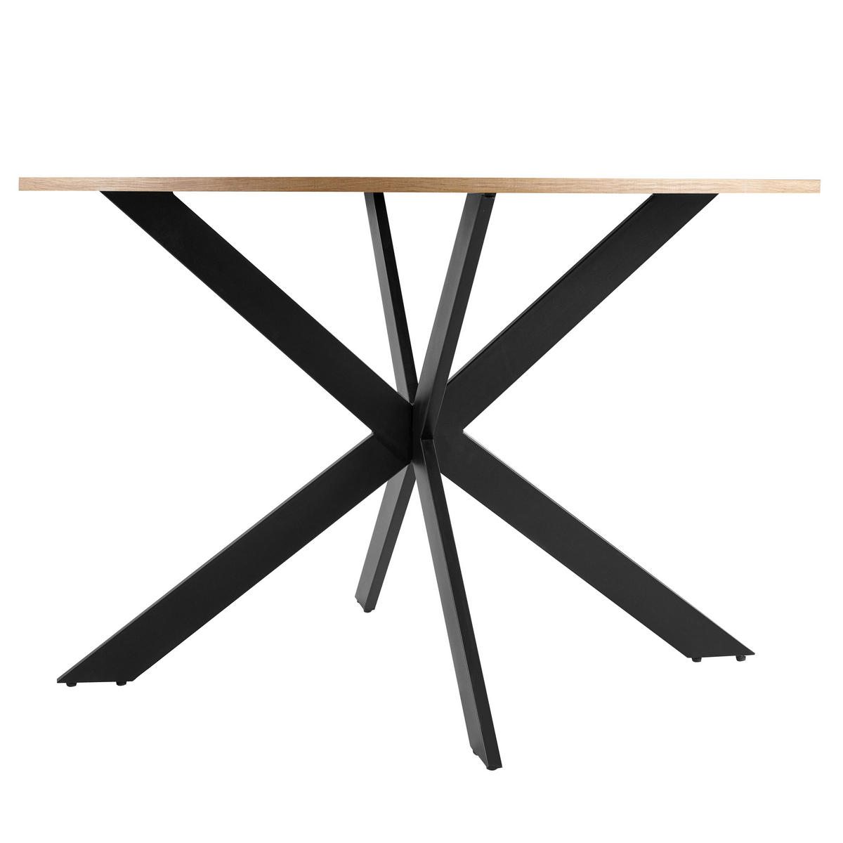 ESSTISCH, Holz - Braun, Holz (120/120/75cm) - Oviala