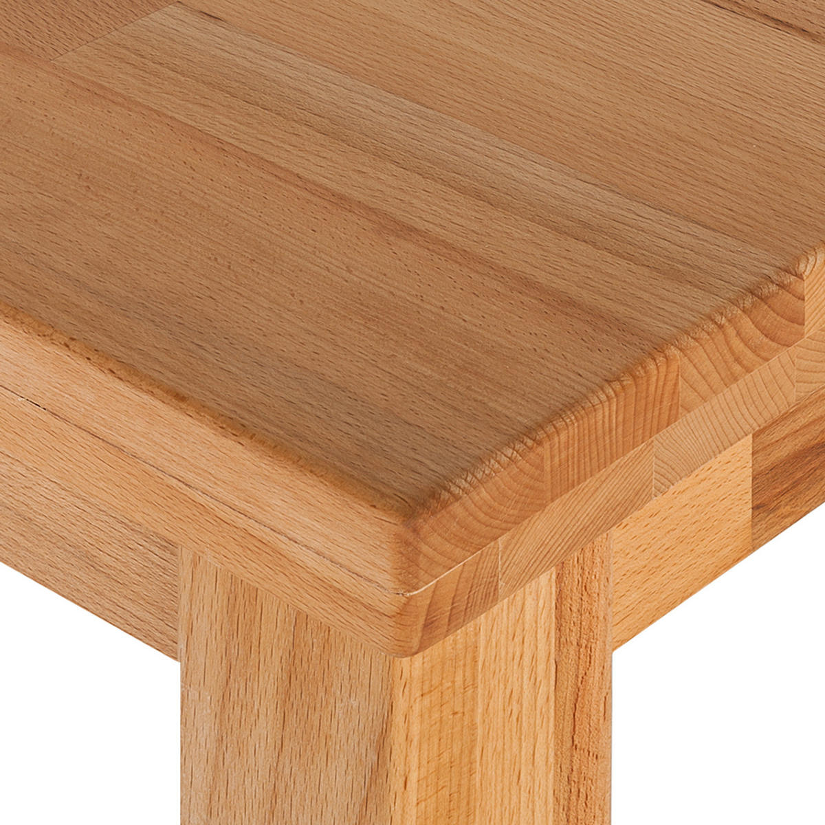 BARTISCH - Kernbuche massiv - Kernbuche, Holz (80/80/95cm) - home24