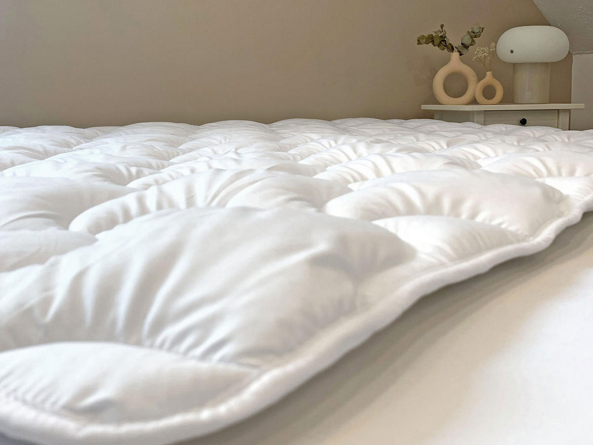 BETTDECKE, 100% Polyester - Weiß, Textil (135/200cm) - Zollner