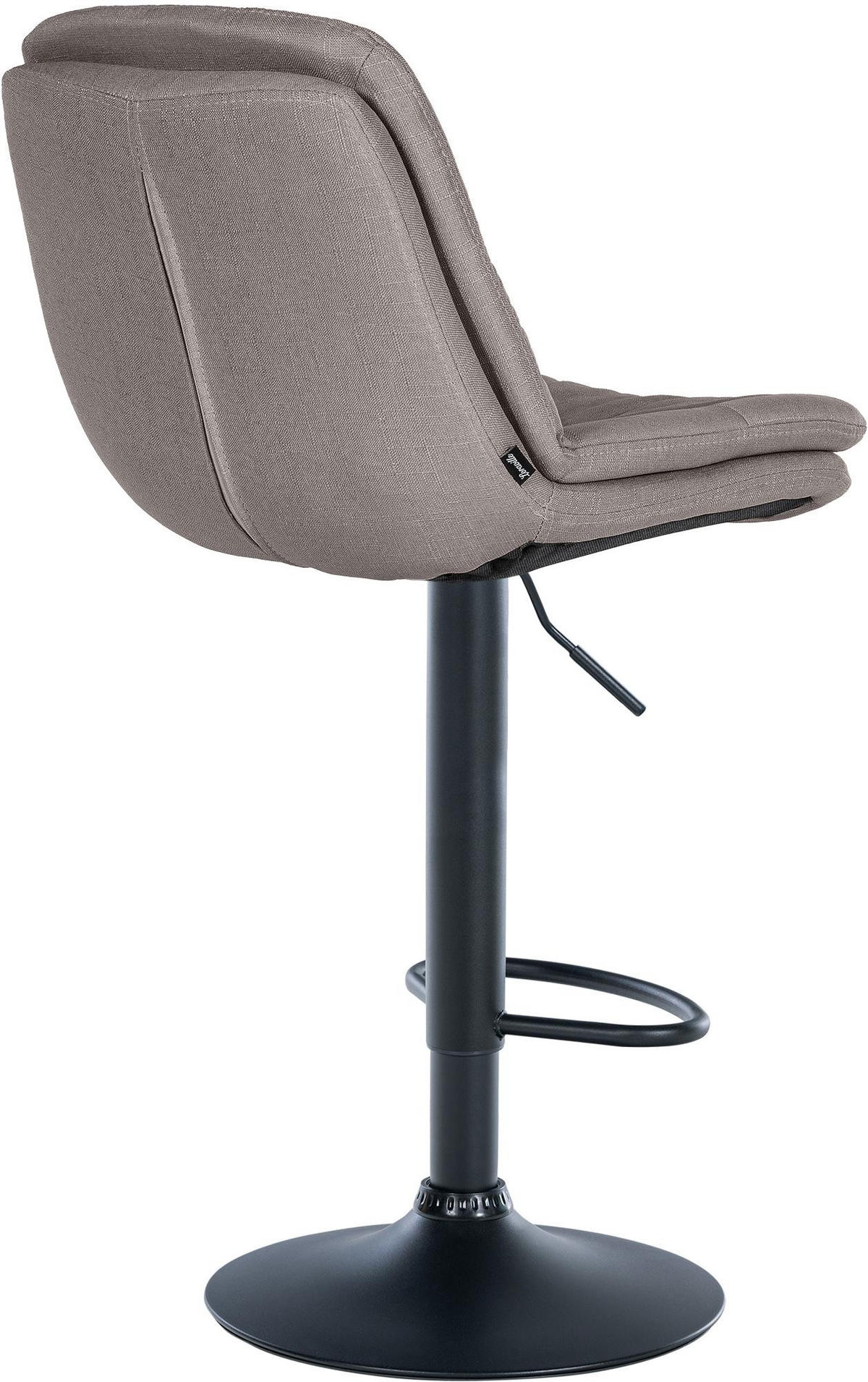 BARHOCKER Stoff grau - Schwarz/Grau, Textil (46/92/54cm) - CLP