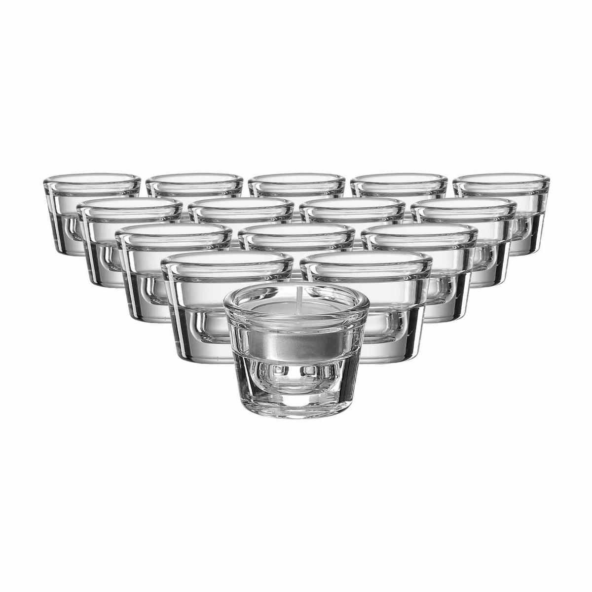 TEELICHTHALTER / KERZENHALTER Lumi transparent ø 6 cm 15er Set - Transparent, Glas (4cm) - Ritzenhoff Breker
