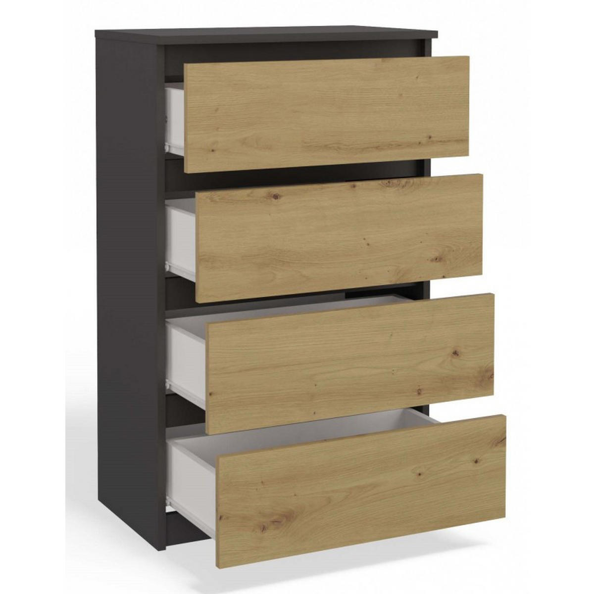 KOMMODE Anthrazit, Artisan 70/97/40 - Anthrazit, Holzwerkstoff (70/97/40cm) - RAUMHIRSCH FURNITURE