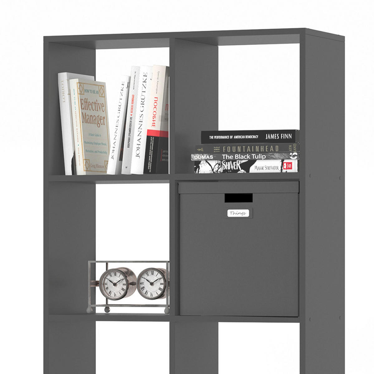 RAUMTEILER Scutum Grau 143 x 72 cm - Grau, Holzwerkstoff (143/72/29cm) - Vicco