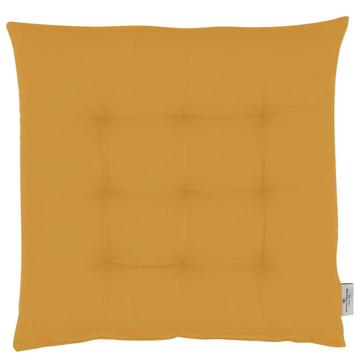 SITZKISSEN MIT 9 PUNKT-STEPPUNG DOVE - Gelb, Textil (40/40/5cm) - Tom Tailor