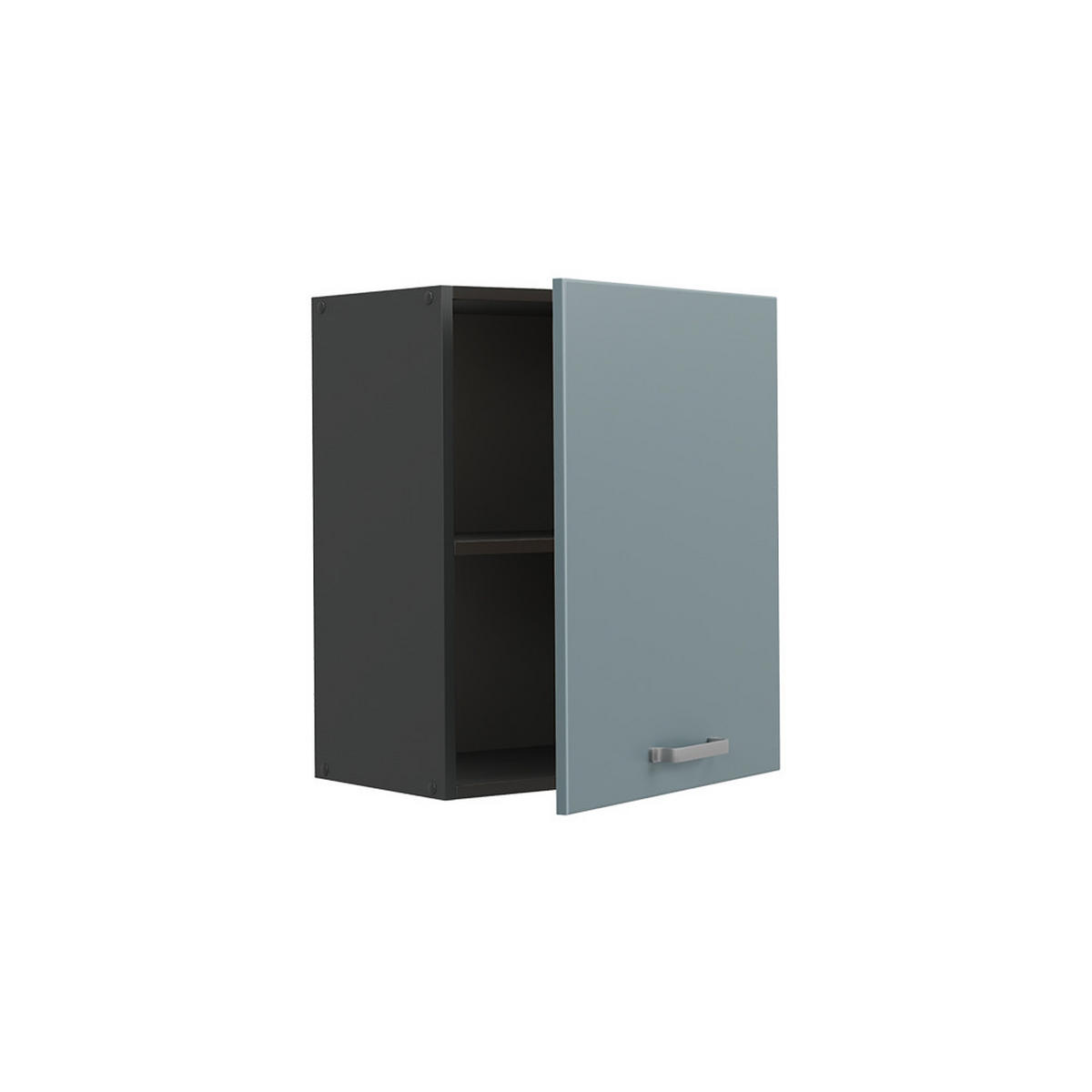 HÄNGESCHRANK R-Line, Blau-Grau/Anthrazit, 50 cm - Anthrazit/Blaugrau, Holzwerkstoff (50/60/31cm) - Vicco