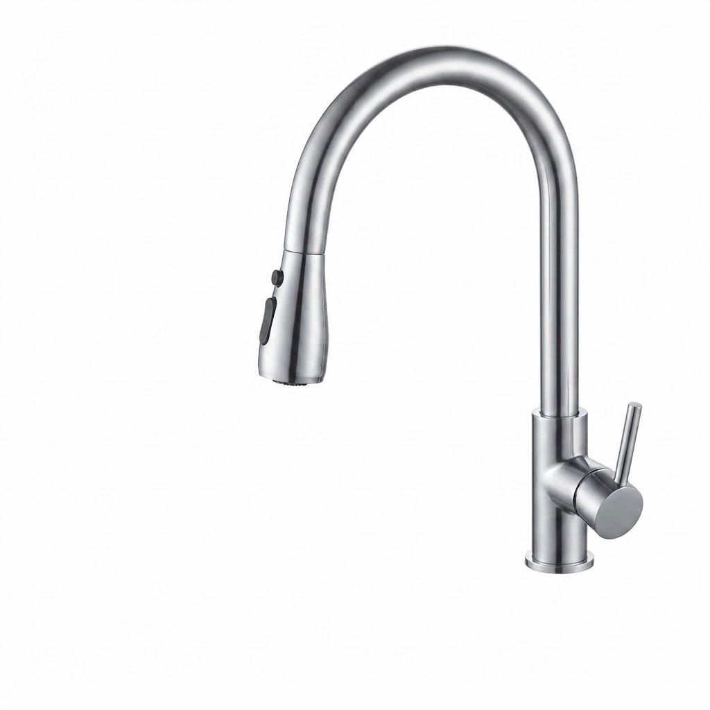 BADEZIMMERARMATUR mit zwei 60 cm langen Zulaufrohren, 403 mm hoch, silber. - Silberfarben, Metall (61/6.5/28cm) - Vallsero
