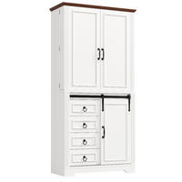 KÜCHENSCHRANK KIPPSCHUTZ SOFT-CLOSE MDF Weiß 80/180/39,8 cm - Weiß, Kunststoff (39.8/80/180cm) - Rolipo