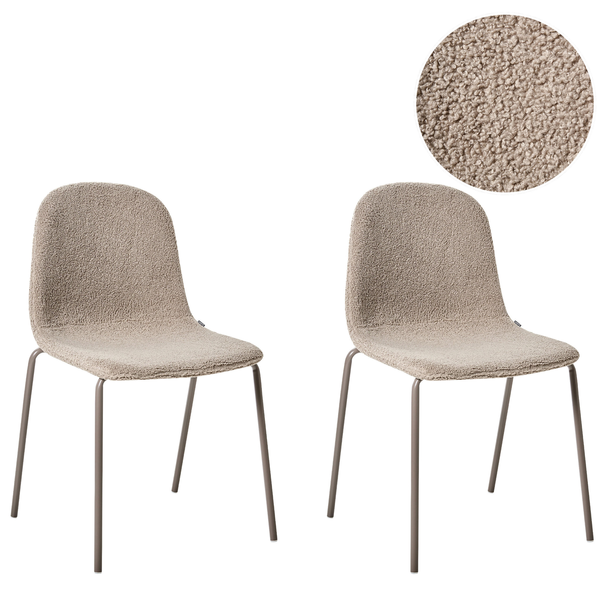 Beliani Konferenzstuhl Taupe 50x85x55 cm