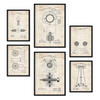 POSTER Set Mit 6 Plakaten Mit Strom 2 Patenten Im Vintage Stil A3 & A4 Rahmenlos - Klar, Papier (29/3cm) - Nacnic