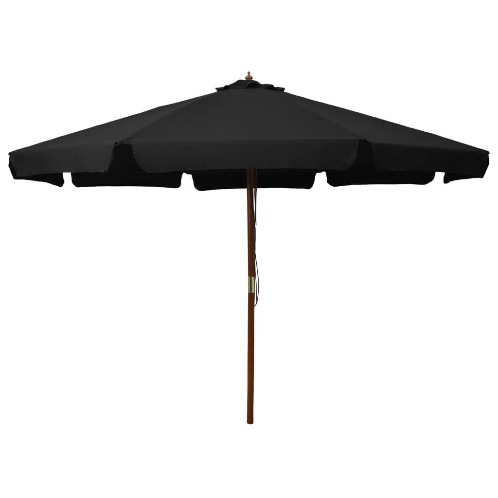 Deluke Sonnenschirm Schwarz 330x330 cm