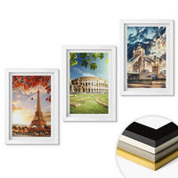 WANDBILDER 3er-Set - 20x30 cm Weißer Rahmen - Denkmäler Europas - Weiß, Kunststoff (20/30cm) - ArtPrintCave